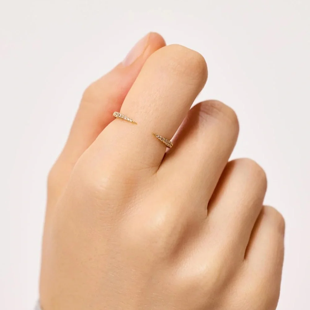 Ana Luisa - Aster Gold Band Ring 
14K Gold on Sterling Silver - Size 6 - Picture 3 of 7